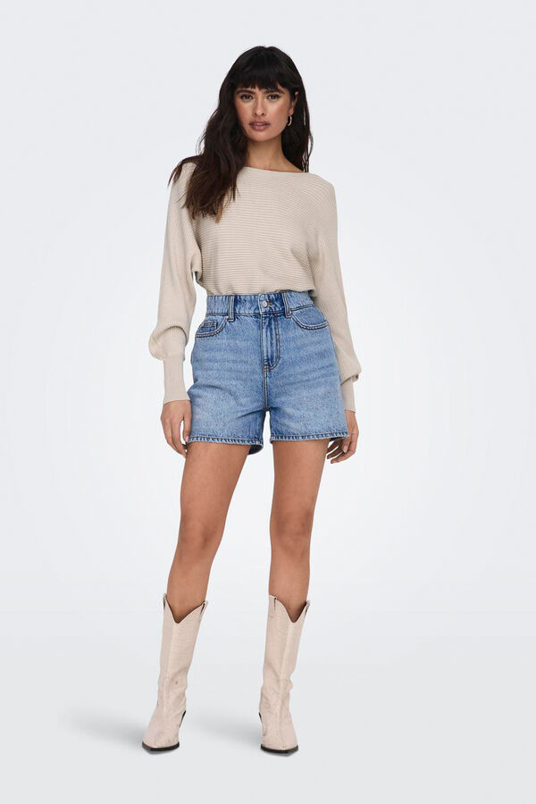 Only Boat neck jumper brown