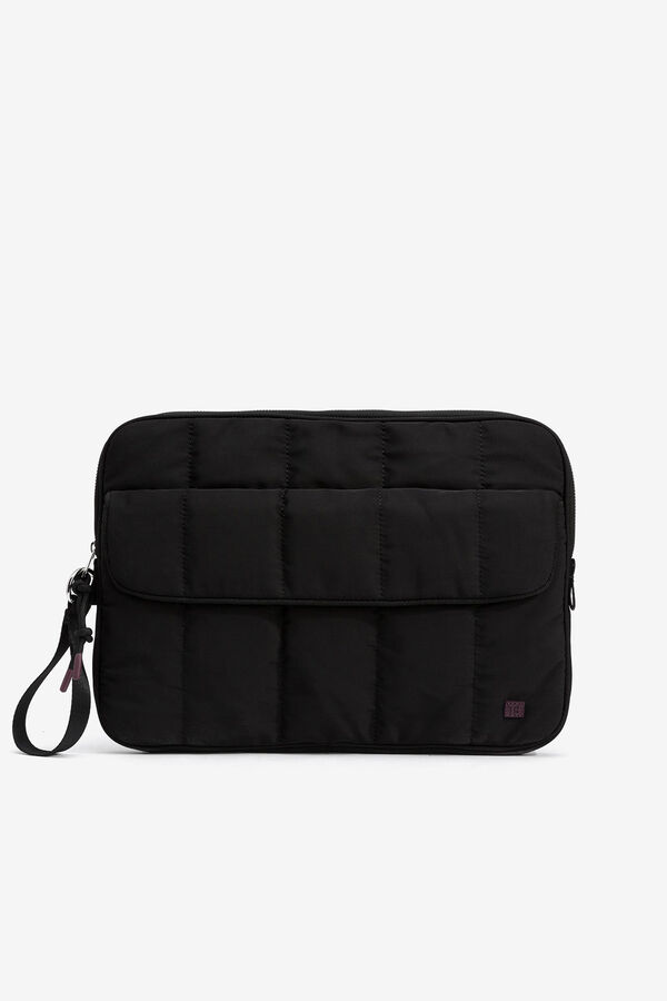 Tiffosi Funda para iPad de Nylon Estampado negro
