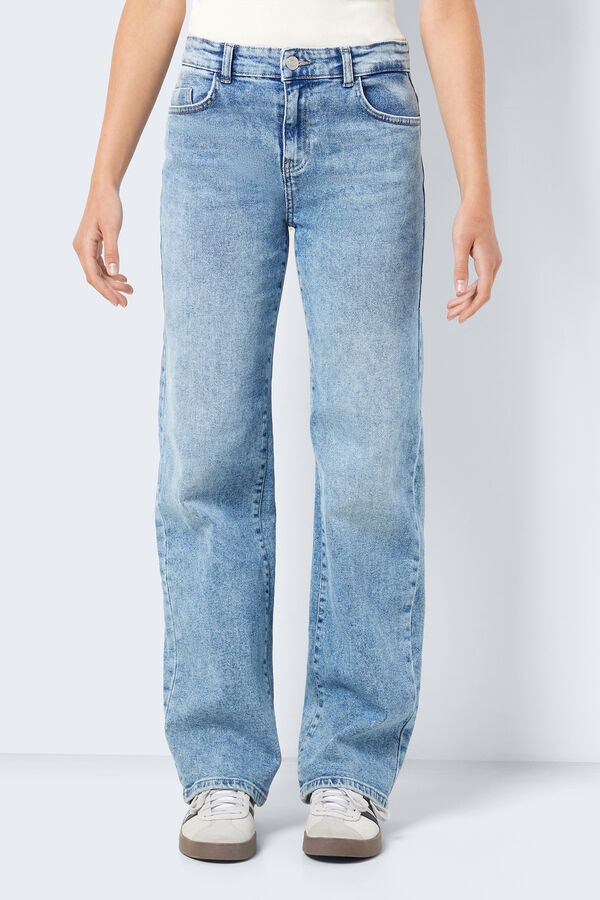 Springfield Jeans Wide Leg Blau
