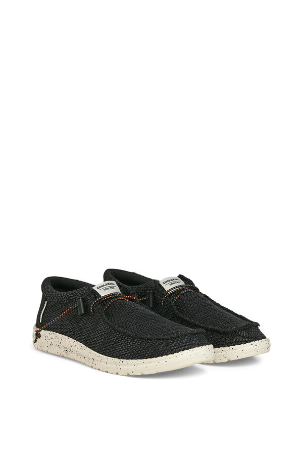 Jack & Jones Sapato Mocassim Tecido preto