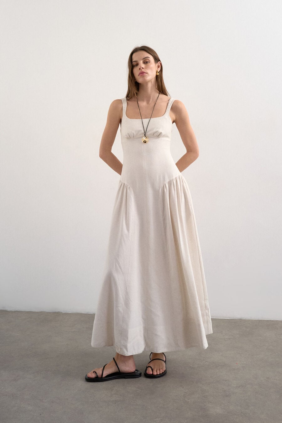 Vestido largo tirantes