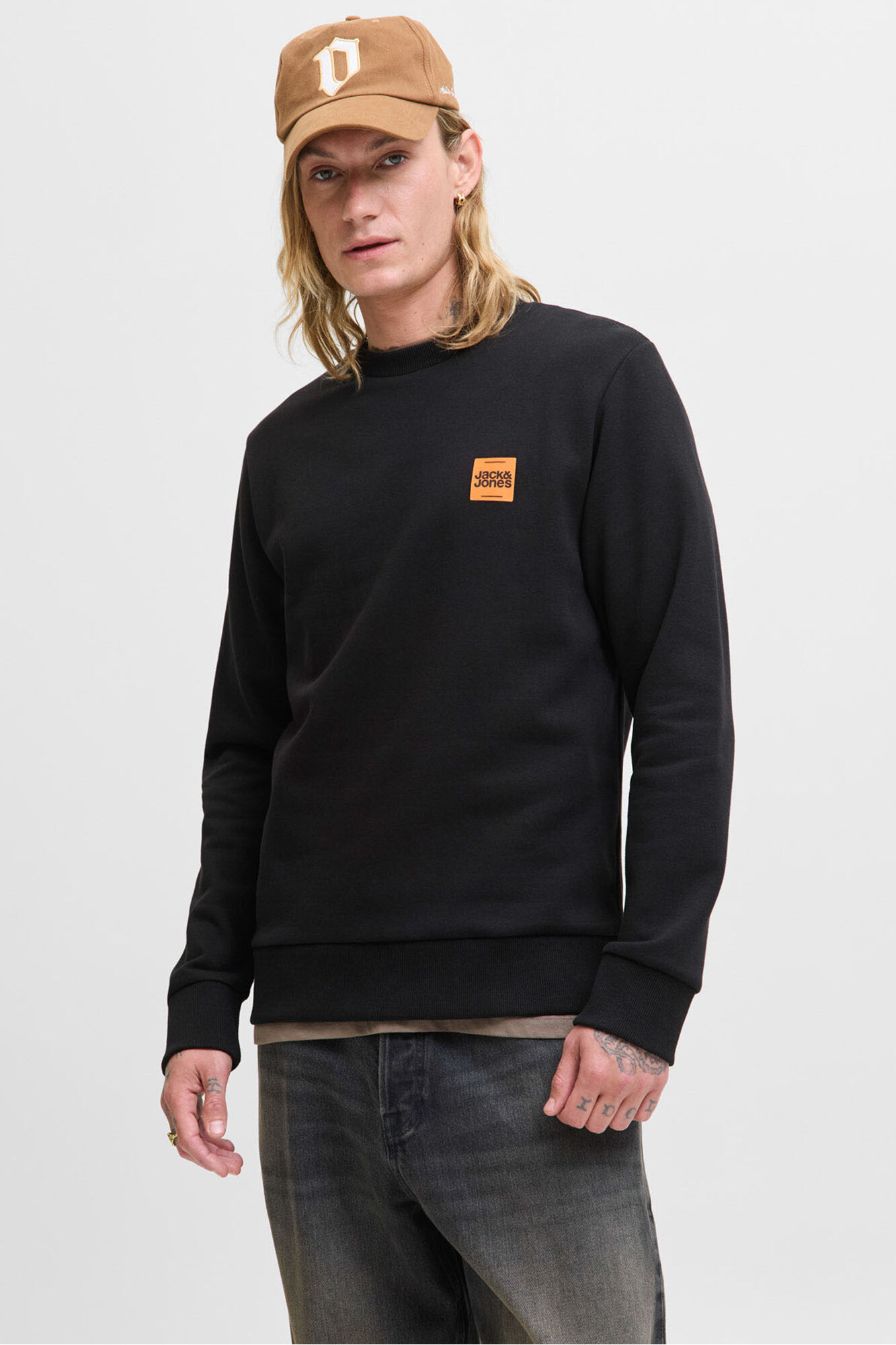 Jack & Jones Sweatshirt com logo contrastante