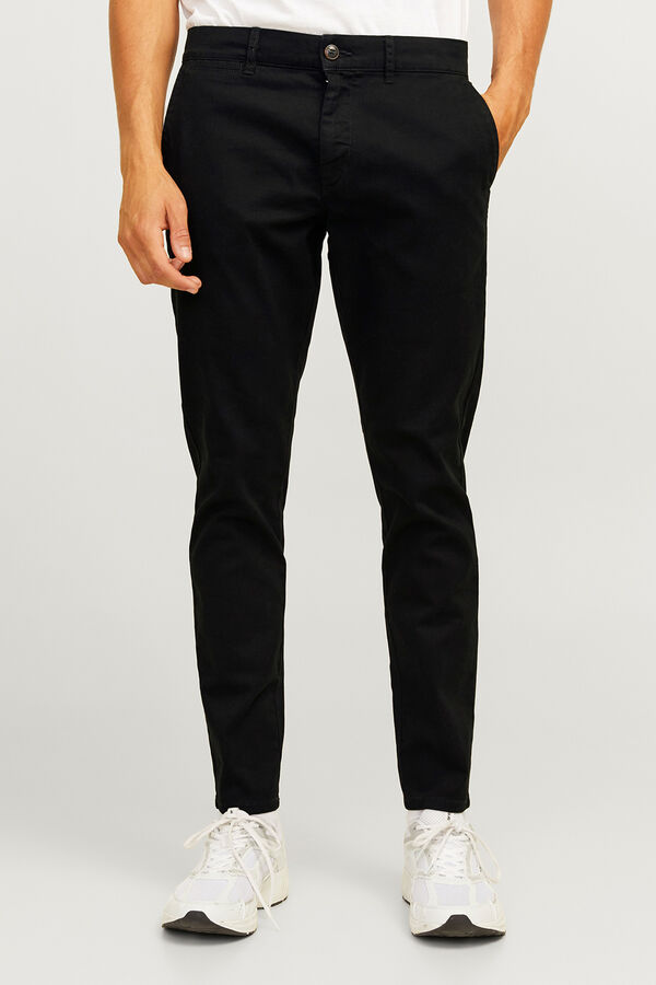 JJ REBEL Slim fit chinos black