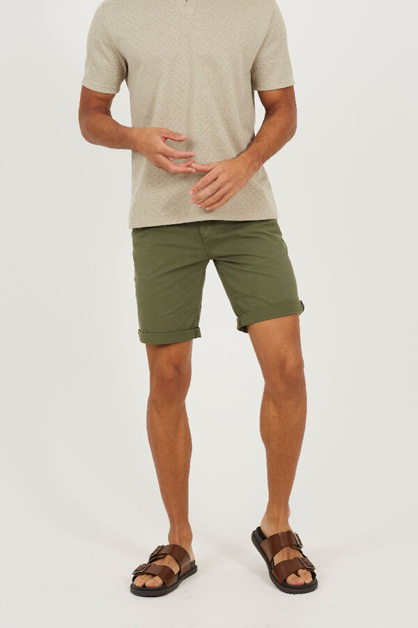 Brave Soul Basic short with five pockets beige