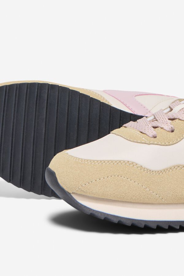 Only Contrast low-top sneaker marron