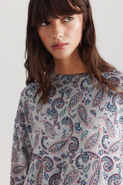 Springfield Printed two-material long sleeve T-shirt
