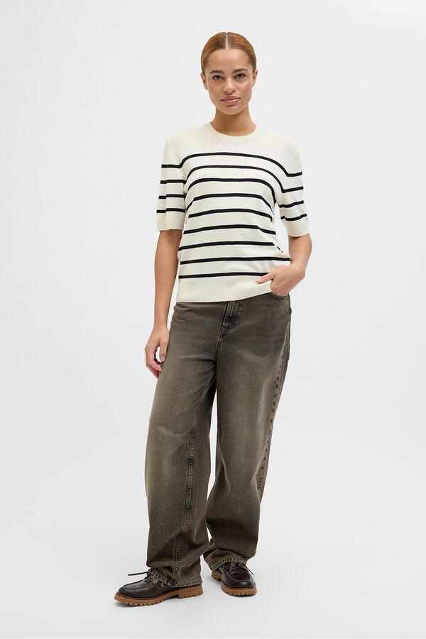 Jack & Jones Camiseta de jersey blanco