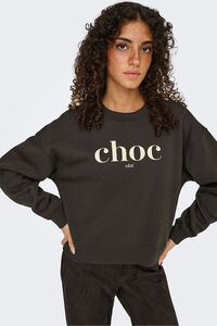 Only Sweatshirt mit Textdetail