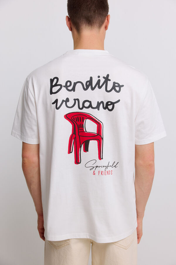 Springfield T-shirt Bendito Verano beige