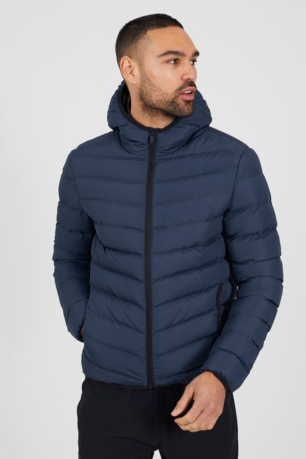 Brave Soul Lightweight puffer jacket blue