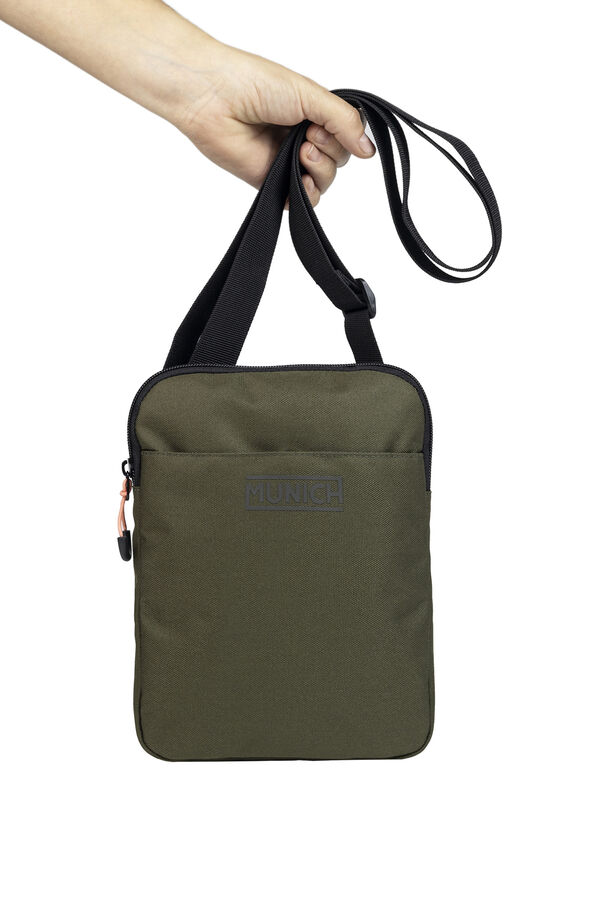 Munich Men's slim messenger bag  printed