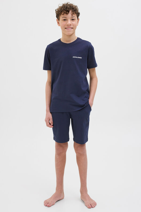 Jack & Jones Junior Jersey-knit pyjama set blue