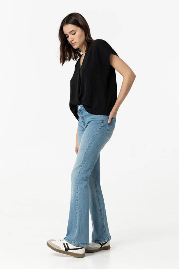 Springfield Zoe flared jeans blue mix