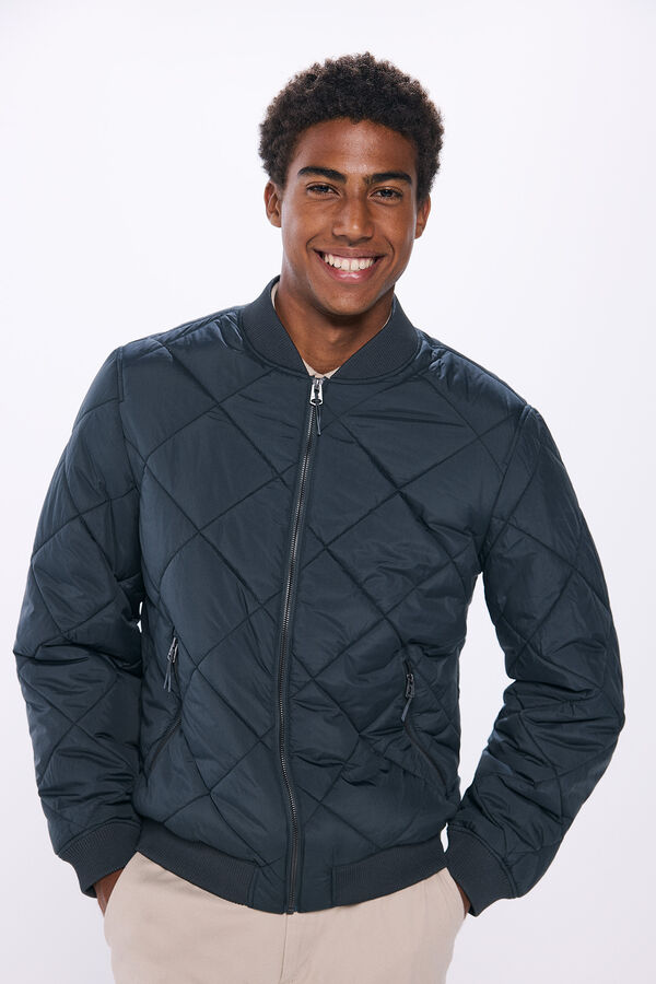 Springfield Quilted bomber jacket green