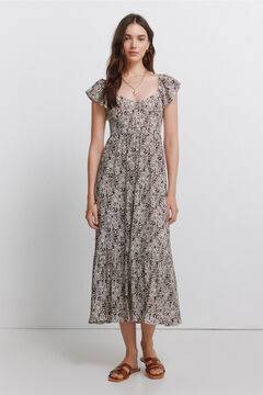 Springfield Paisley print ruffle dress