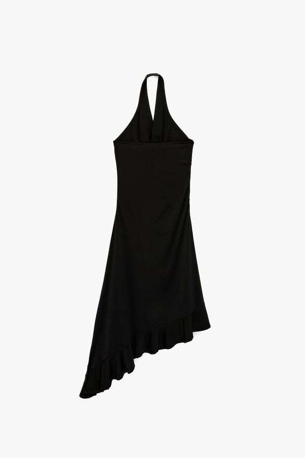 Koton Halterneck midi dress black