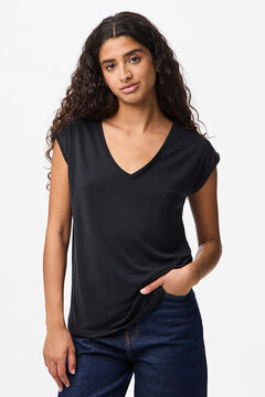 Pieces Camiseta b&aacute;sica fluida