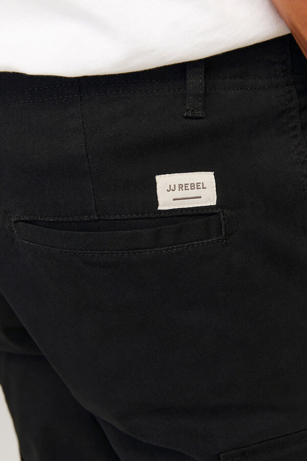 JJ REBEL Slim fit cargo trousers black