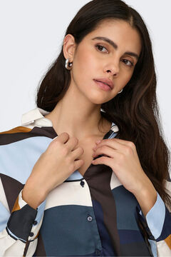 Only Camisa estampado geom&eacute;trico