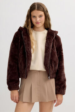 Inside Cazadora Pelo Con Capucha