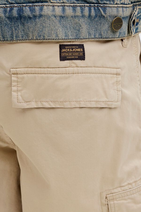 Jack & Jones Relaxed fit cargo Bermuda shorts grey