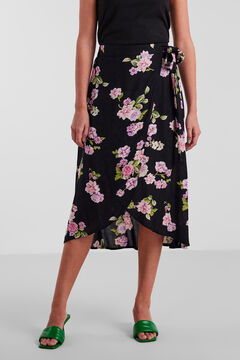 Pieces Falda midi cruzada.