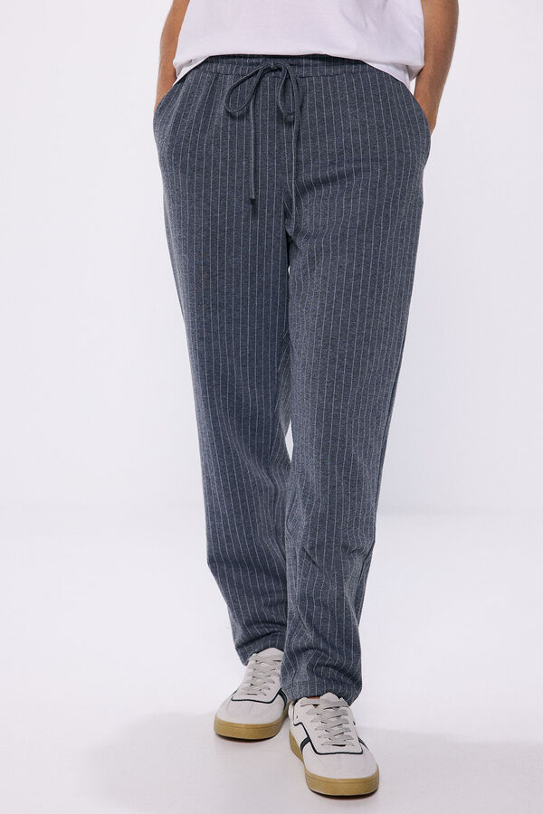 Springfield Pantalón jogger punto circular marengo