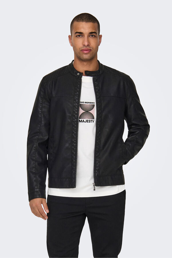 Only & Sons Biker jacket black