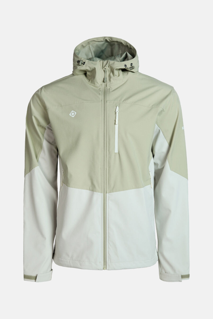 Chaqueta cortavientos con tejido softshell