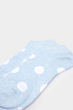 Springfield Socks with Large Polka Dots bleu royal
