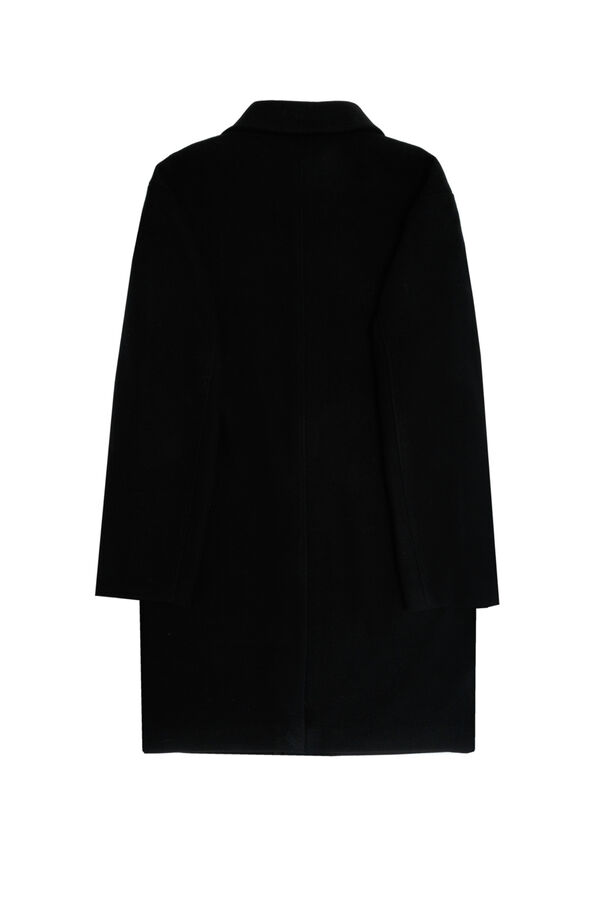 Balmohk Long wool coat black