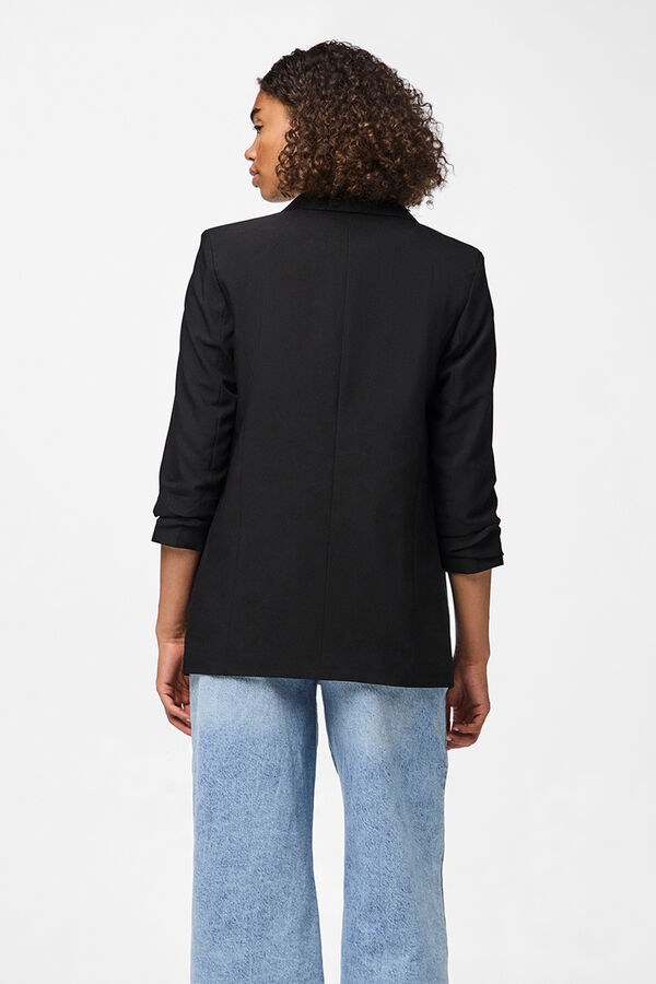 Pieces Blazer con mangas 3/4 negro