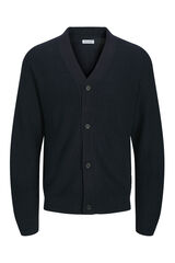 Jack & Jones Casaco de malha b&aacute;sico com gola em V azul