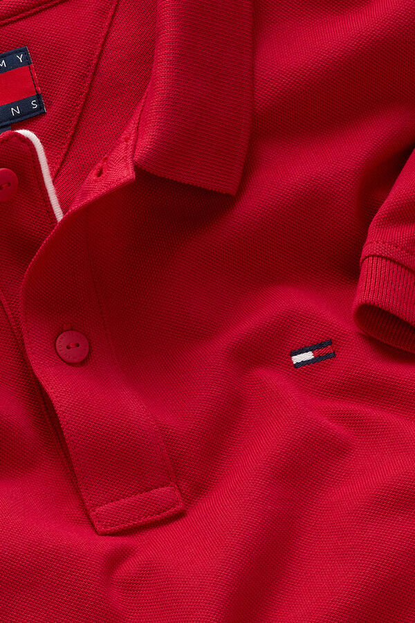 Tommy Jeans Men's short sleeve polo shirt red