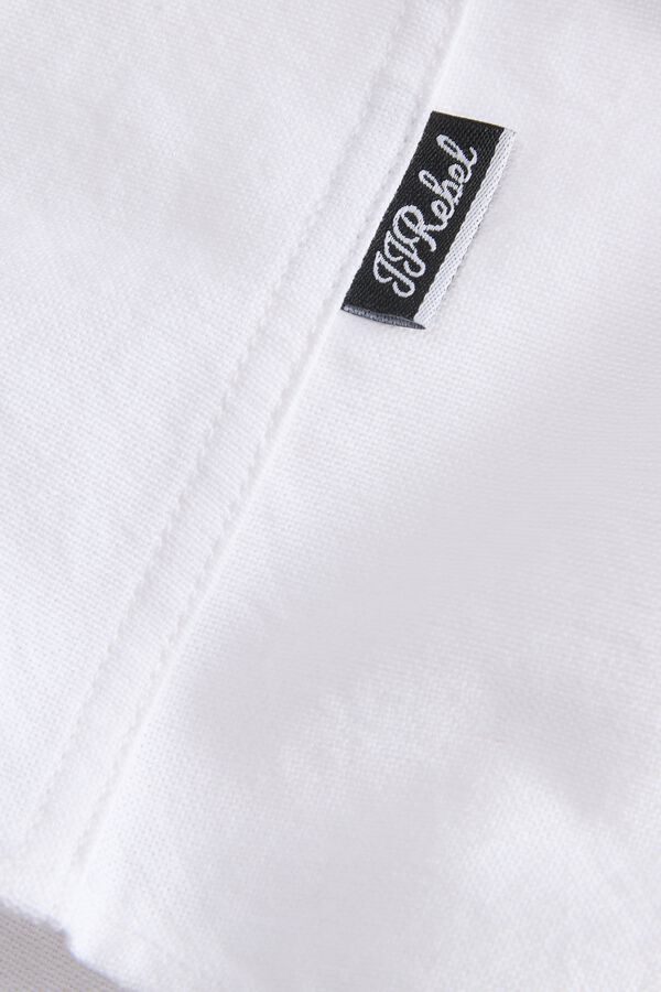JJ REBEL Cotton regular shirt white