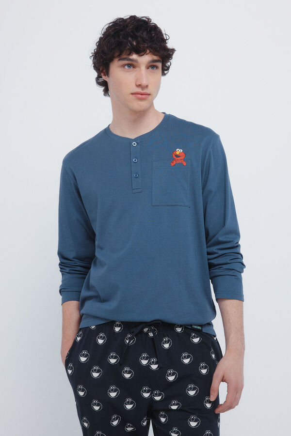 Springfield Sesame Street Long Pajamas blue