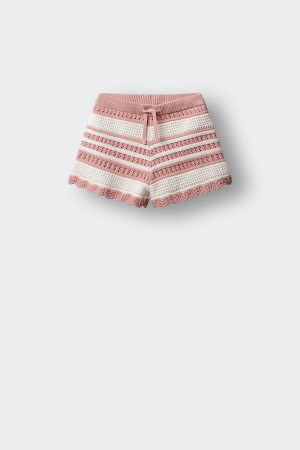 Springfield Kids Short de punto ni&ntilde;a rosa