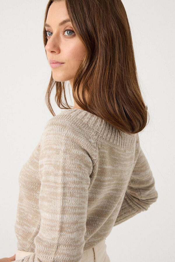 Inside Twisted Jumper marron