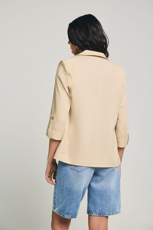 Only Linen open blazer gris