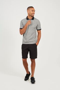 Brave Soul Polo jacquard de manga curta