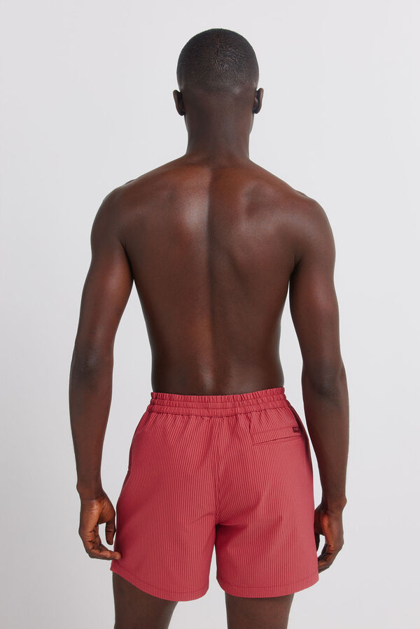 Springfield Striped seersucker swimwear red