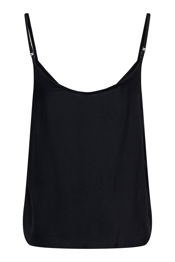 Only Camiseta regular fit tirantes negro