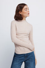 Springfield Soft touch Perkins neck T-shirt nude