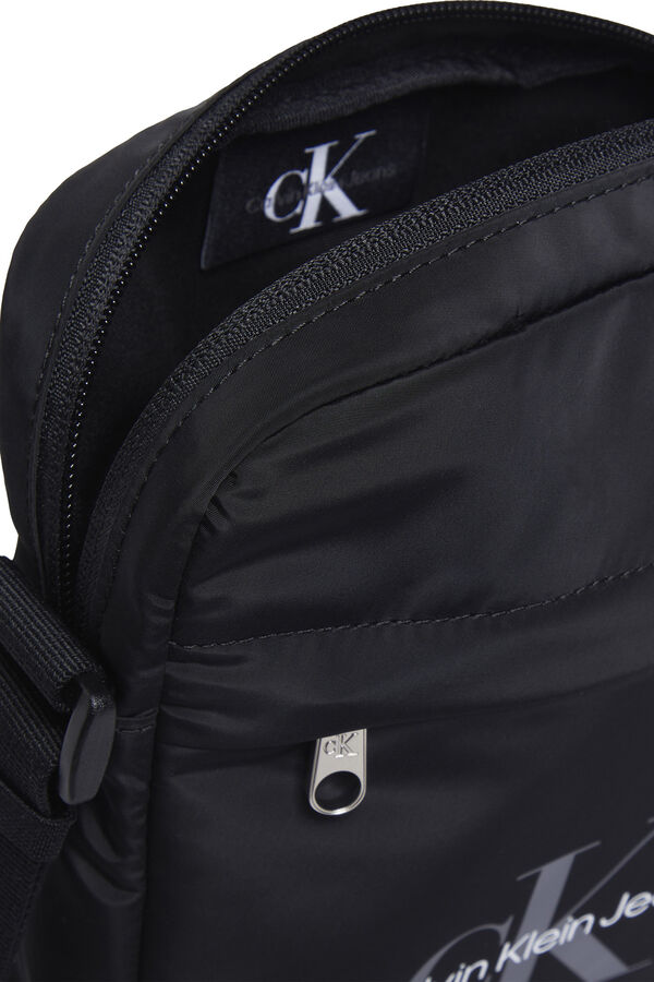 CK Jeans Calvin Klein nylon jeans crossbody bag black