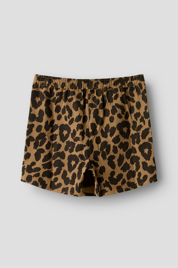 Name It Leopard print trouser  nude