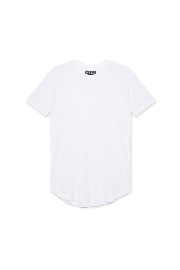 Inside Basic Long T-shirt white