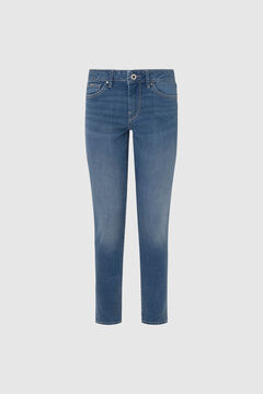 Springfield Skinny fit low-rise jeans bluish