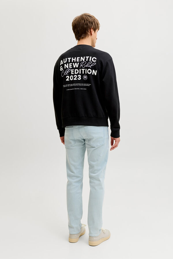 JJ REBEL Loose backprint sweatshirt black