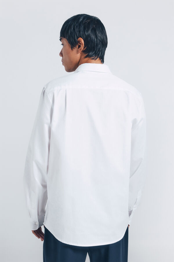 Springfield Easy care structured shirt white