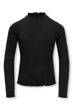 Only Girls Top manga larga cuello alto